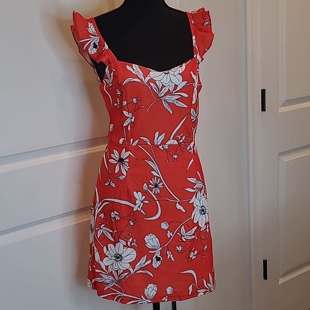 Sz S ruffle strap dress